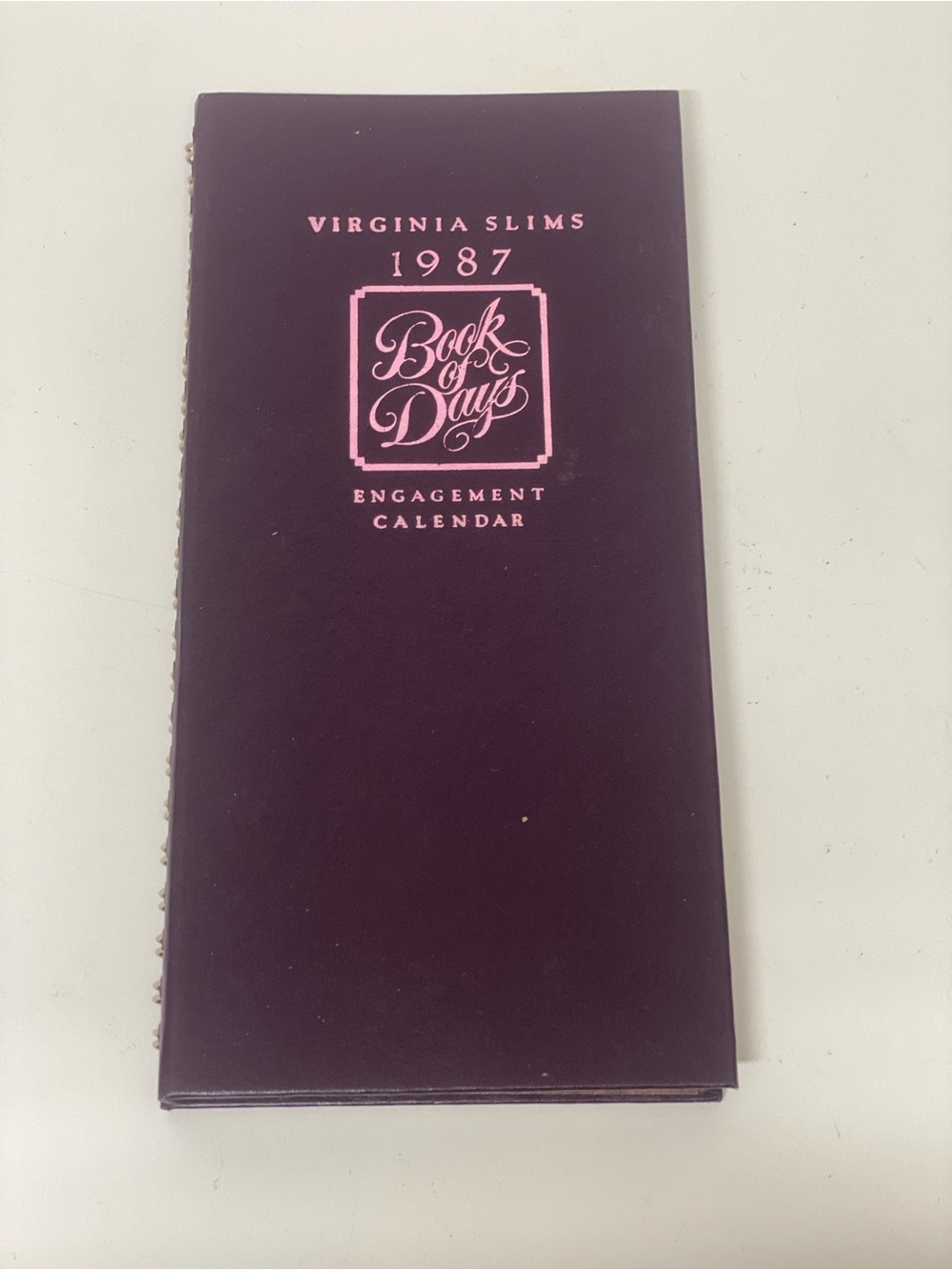 Virginia Slims 1987 Book of Days Engagement Calendar Vintage Ephemera No Writing